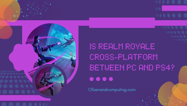 Is Realm Royale Cross-Platform Between PC and PS4?