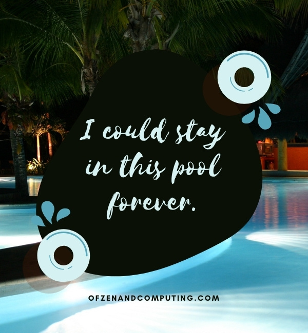 Night Pool Captions For Instagram (2022)