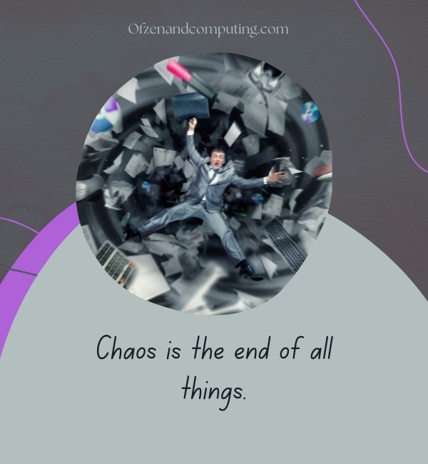 Short Instagram Captions About Chaos (2022)
