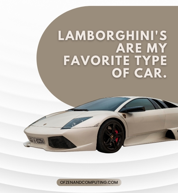 Short Lamborghini Captions For Instagram (2022)