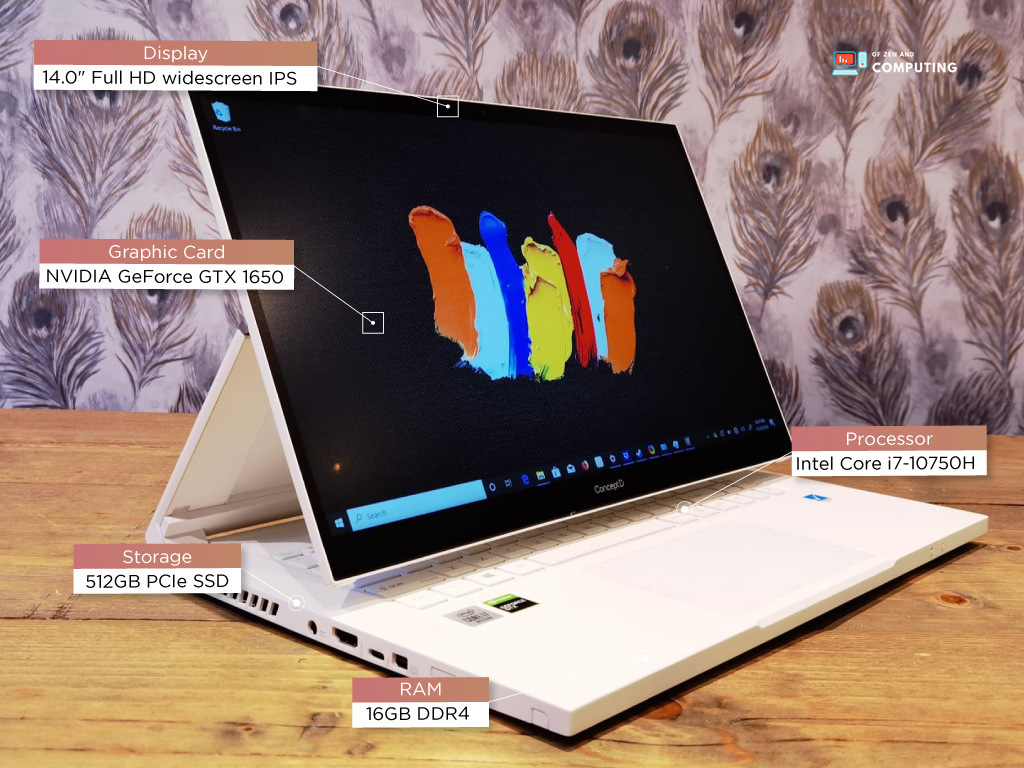 Acer ConceptD 3 Ezel 2 in 1 Touch Laptop