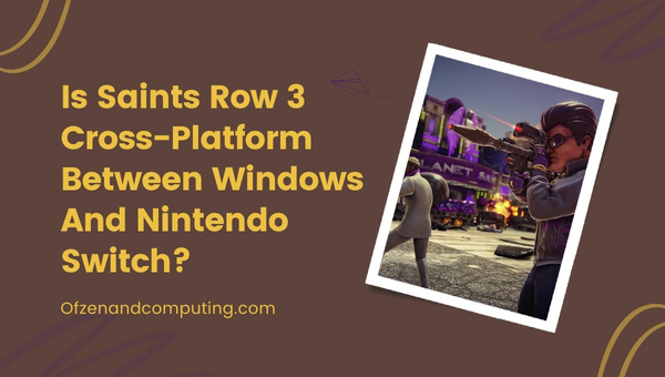 Is Saints Row 3 Cross-Platform Between PC And Nintendo Switch?