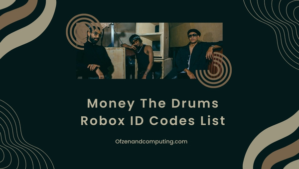 Money The Drums Robox ID Codes List (2022)