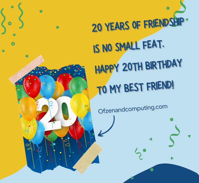 20th Birthday Instagram Captions For Best Friend (2022)
