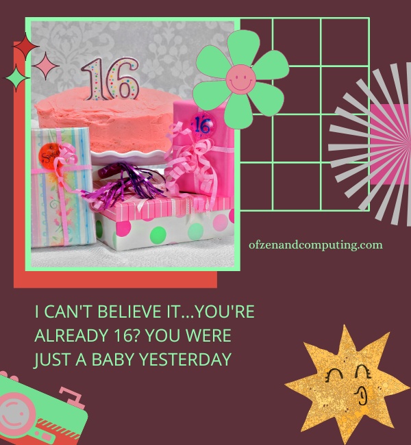 Creative 16th Birthday Captions For Instagram (2022)