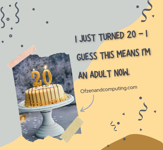 Cute 20th Birthday Captions For Instagram (2022)