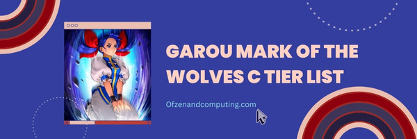 Garou Mark of the Wolves C Tier List (2022)