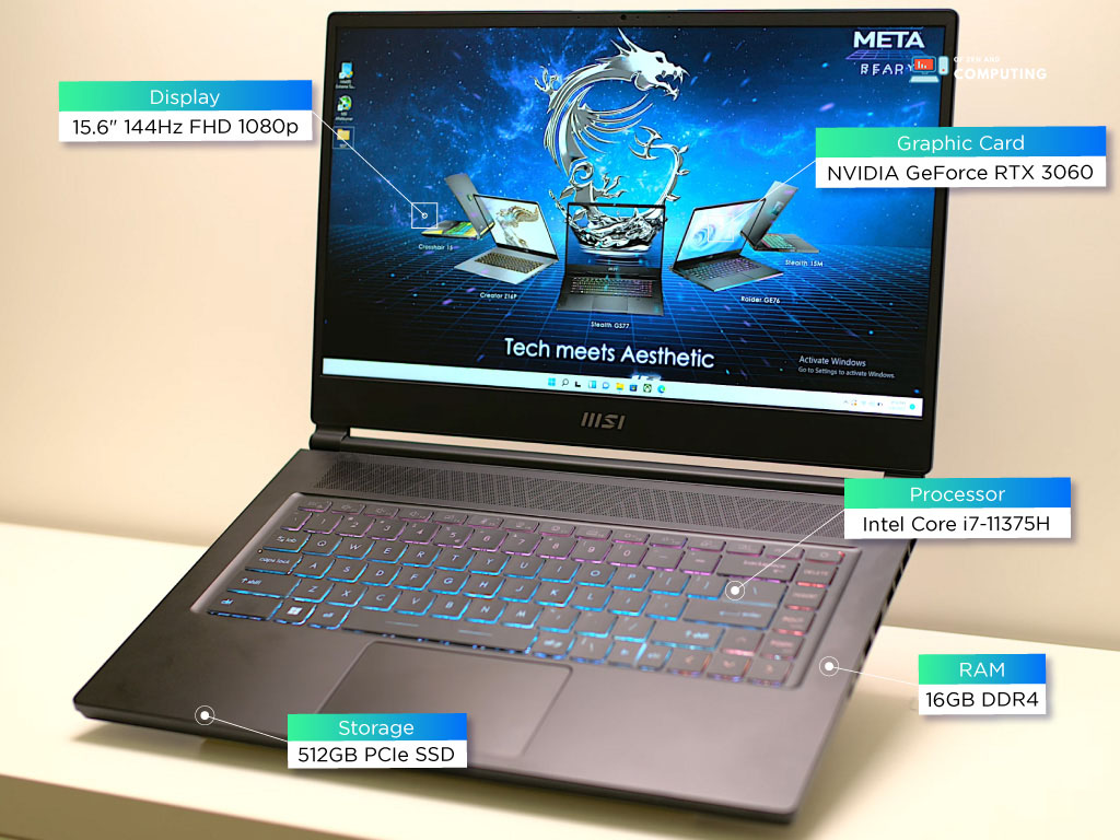 MSI Stealth 15M Gaming Laptop