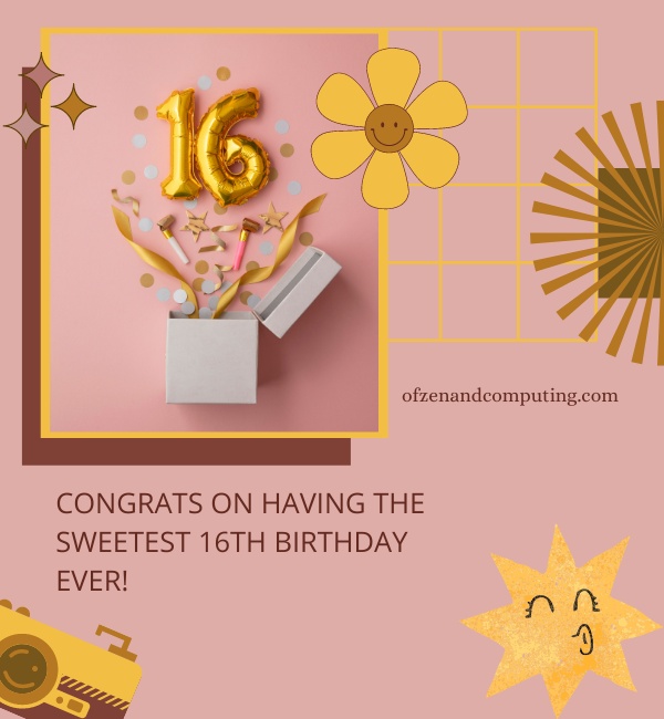 More 16th Birthday Caption Ideas For Instagram (2022)
