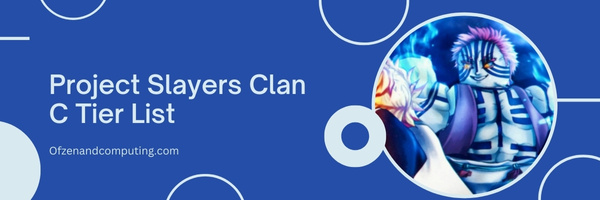 Project Slayers Clan C Tier List (2022)