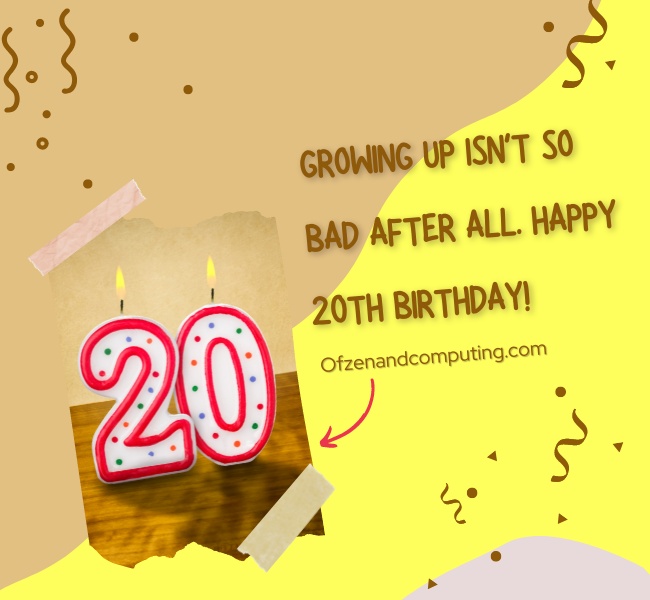 Short 20th Birthday Captions For Instagram (2022)