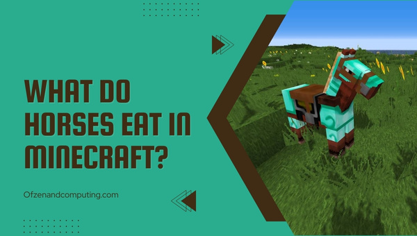What Do Horses Eat In Minecraft?