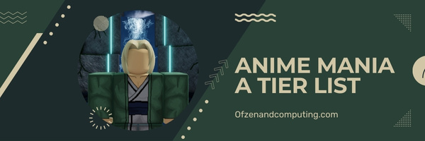 Anime Mania A Tier List (2023)