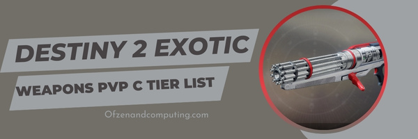 Destiny 2 Exotic Weapons PvP C Tier List (2023)
