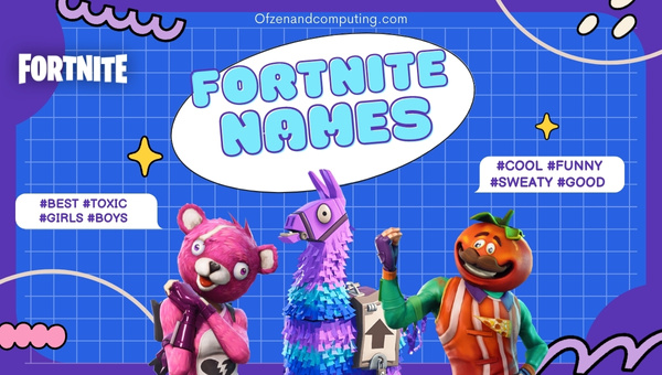 Cool Fortnite Names ([cy]) Funny, Sweaty, Good Ideas