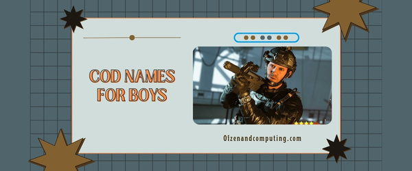 COD Names For Boys (2025)