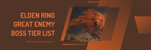 Elden Ring Great Enemy Boss Tier List (2025)