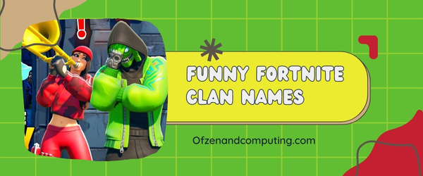 Funny Fortnite Clan Names Ideas (2025)