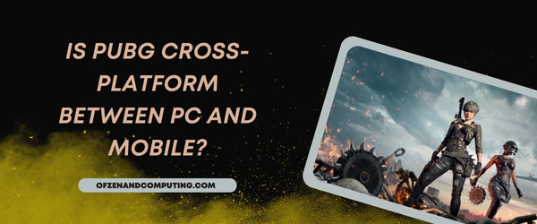 O PUBG é multiplataforma entre PC e celular?