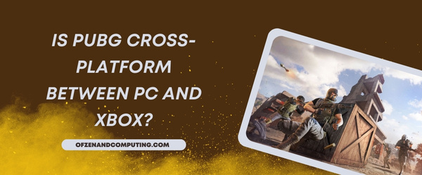 ¿PUBG es multiplataforma entre PC y Xbox?