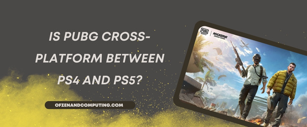 Is PUBG Cross-Platform Between PS4 and PS5?