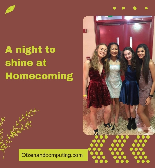 Simple Homecoming Captions For Instagram (2025)