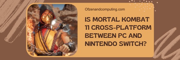 هل Mortal Kombat 11 Cross-Platform بين الكمبيوتر الشخصي و Nintendo Switch؟
