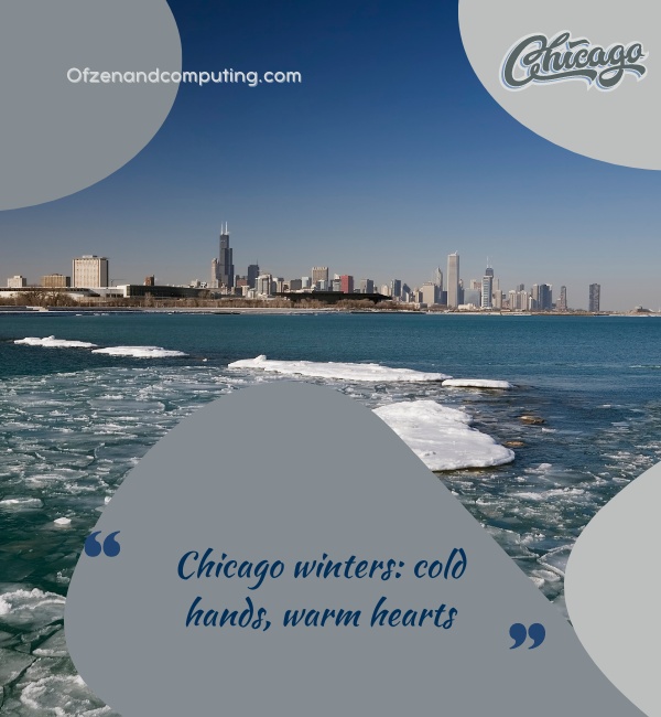 Legendas de inverno de Chicago para Instagram (2024)