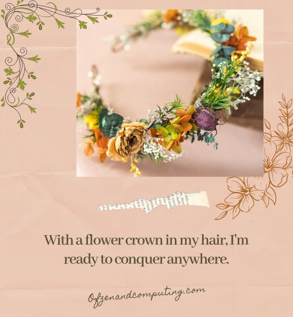Flower Crown Captions For Instagram(2025)
