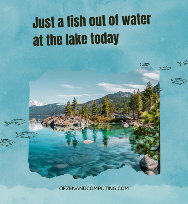 Funny Lake Captions For Instagram (2025)