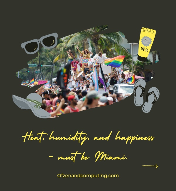Funny Miami Captions For Instagram (2025)