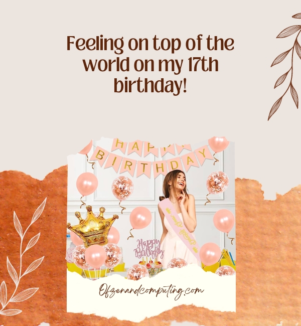 Dancing Queen 17th Birthday Captions For Instagram