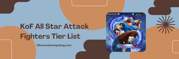 KoF All Star Attack Fighters List 2025: Unrelenting Powerhouses