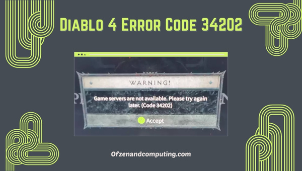 Fix Diablo 4 Error Code 34202 in [cy] [Get Back to Gaming]