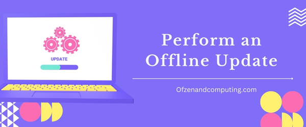 Effectuer une mise à jour hors ligne - Correction du code d'erreur Xbox 0x87e11838