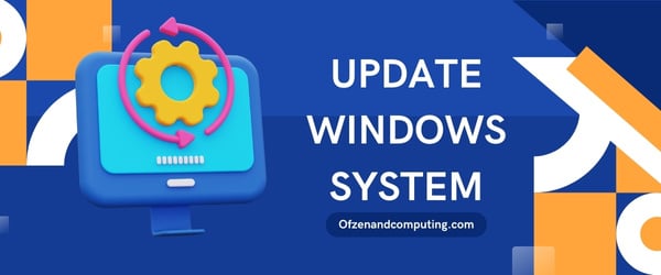 Update Windows System - fix Valorant Error Code VAL 5
