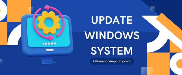 Update Windows System - fix Valorant Error Code VAL 5