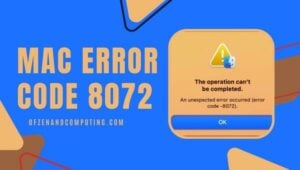 Correggi il codice errore Mac 8072 in [cy]