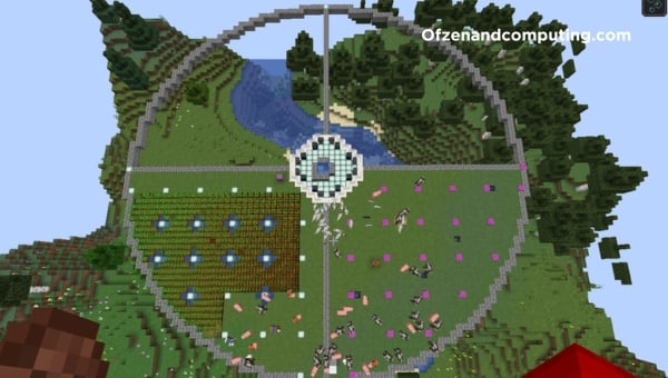 วิธีสร้างวงกลมใน Minecraft