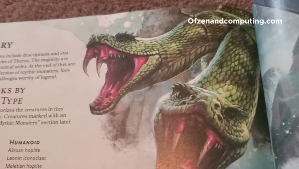 Actions of the Giant Serpent 5e