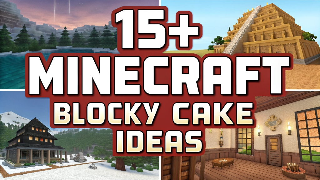 Minecraft Blocky Cake Ideas