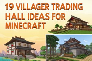 19 Villager Trading Hall Ideas for Minecraft