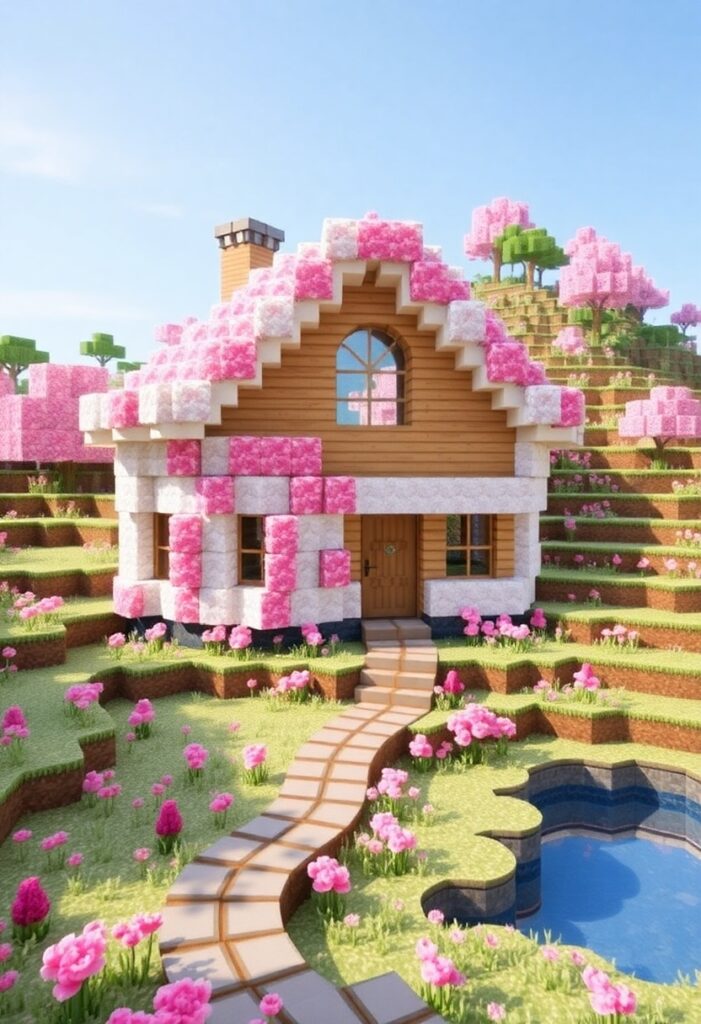 12 Cherry Blossom House Minecraft Builds: Pink Paradise Awaits