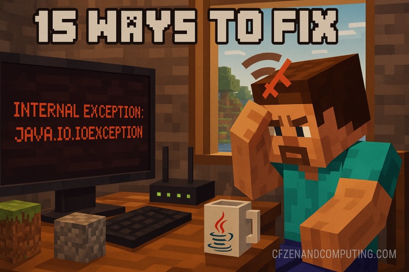 15 Ways to Fix Minecraft 'Internal Exception Java.IO.IOException' Error