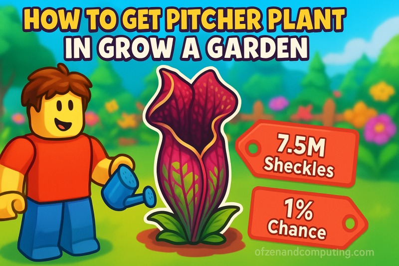 How to Get Pitcher Plant in Grow a Garden