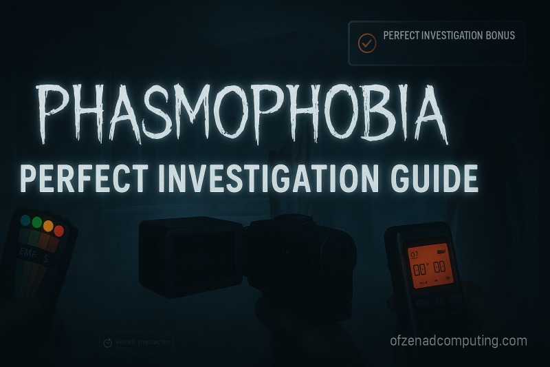 Phasmophobia - How to Get Perfect Investigation Bonus