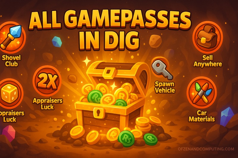 All Gamepasses in DIG Roblox Guide