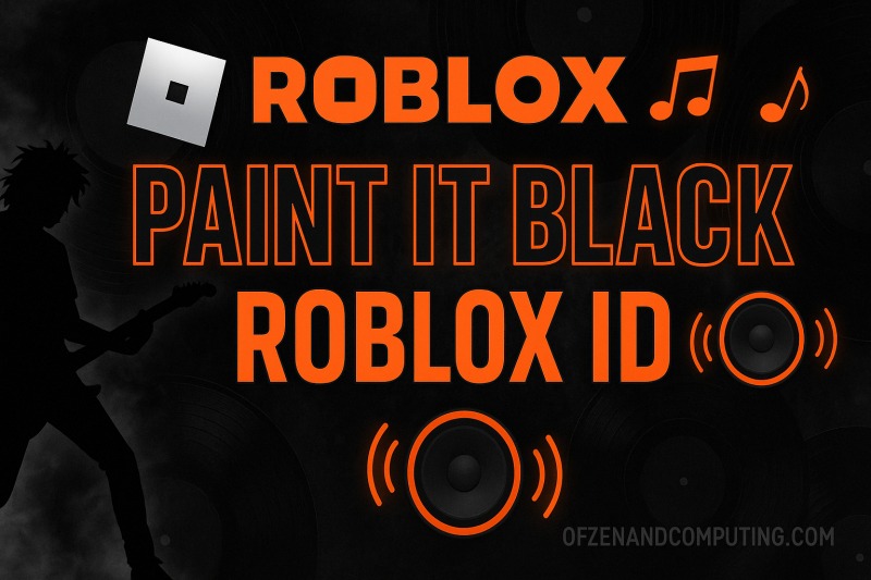 Paint It Black Roblox Music ID Codes