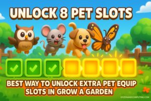 Unlock Extra Pet Equip Slots in Grow A Garden ([cy]) 8 Slots