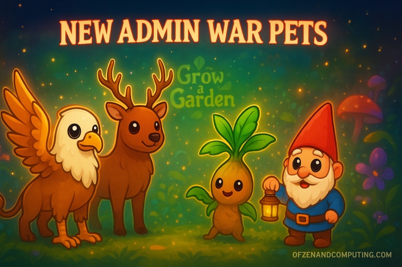 All 4 New Pets in Grow a Garden Admin War Update